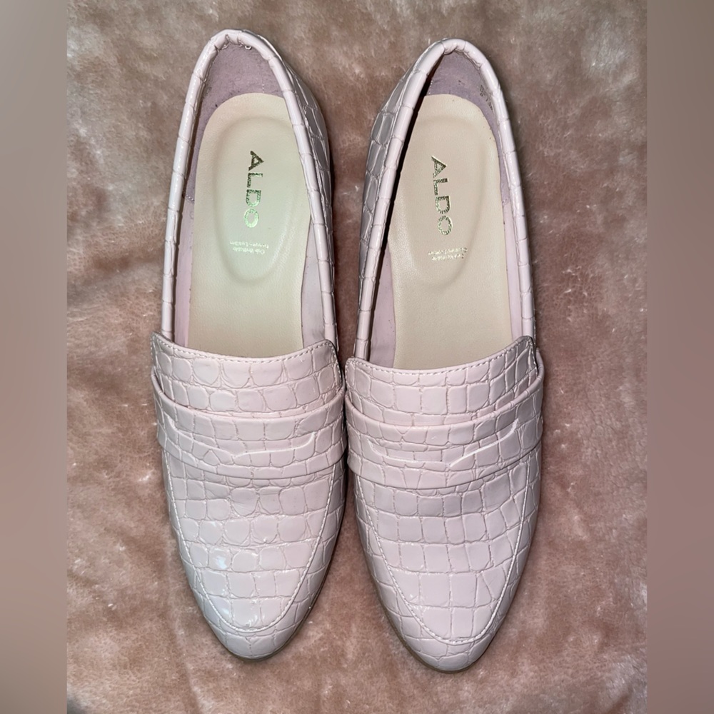 ALDO Light Pink Loafer; Size 8